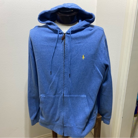 Polo Ralph Lauren Other - Polo Ralph Lauren Blue Full Zip Sweatshirt Size XL